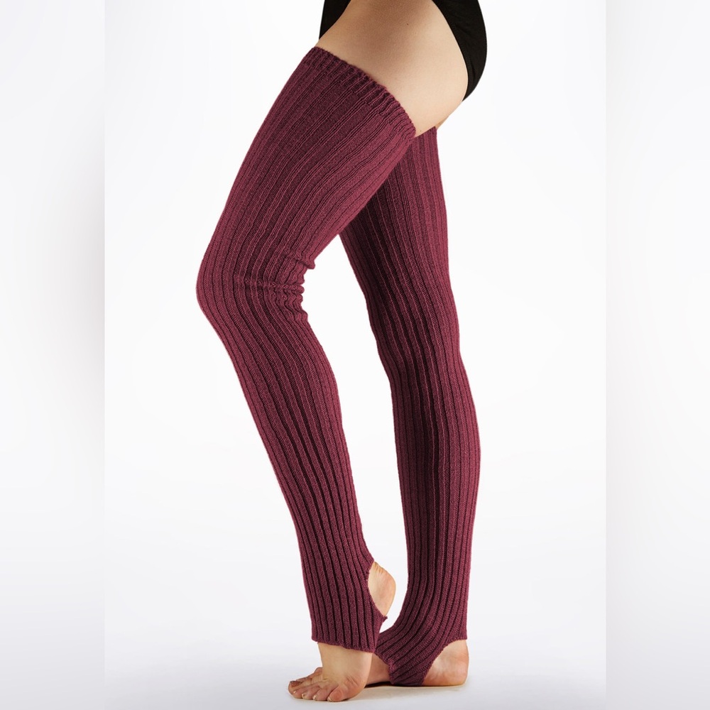 Intermezzo classic Maxical knit stirrup Legwarmers ballet dancewear warmup